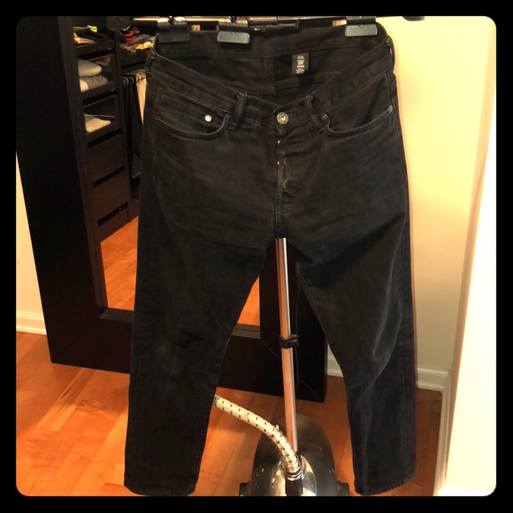 H&M Jeans Hm Straight Mens Denim Black Pants Poshmark